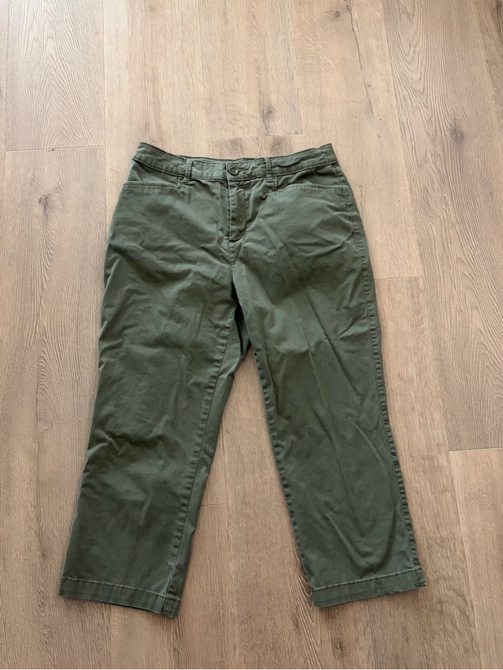 croft & barrow Olive Green Straight-Leg Chinos